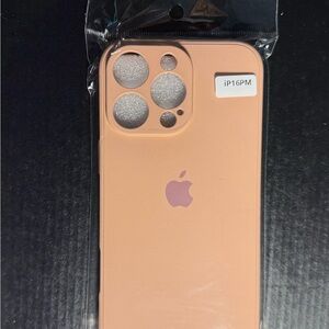 iPhone 16 pro max Case, 16PM phone case, peach